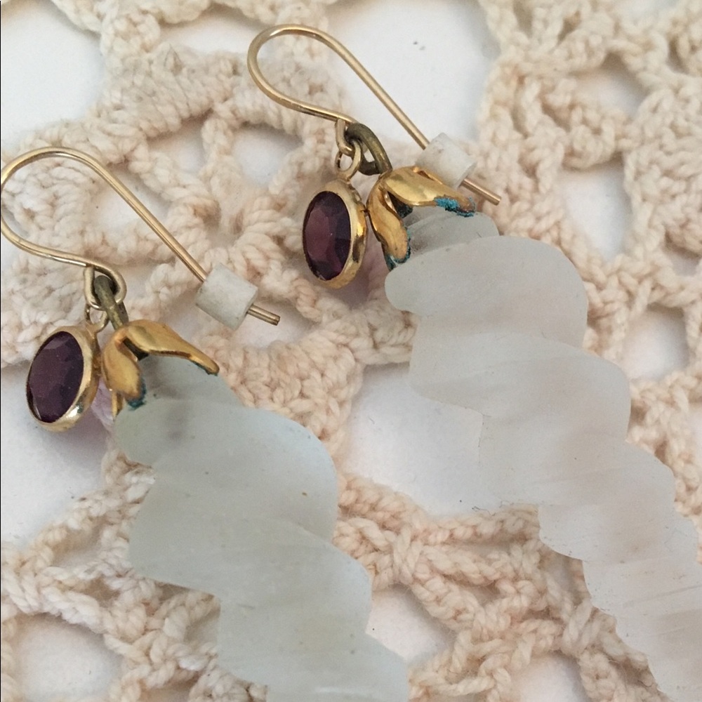 🍀Icicle and Jewel Drop Pierced Earrings